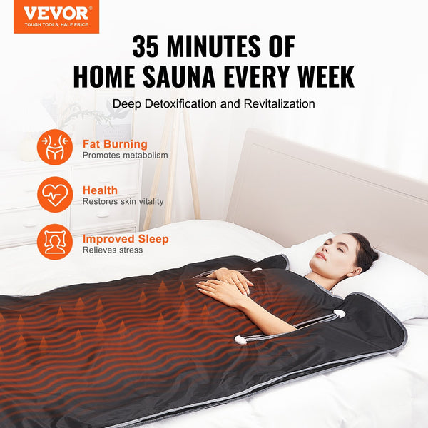 VEVOR Luxe Portable Far Infrared Sauna Blanket for Ultimate Wellness