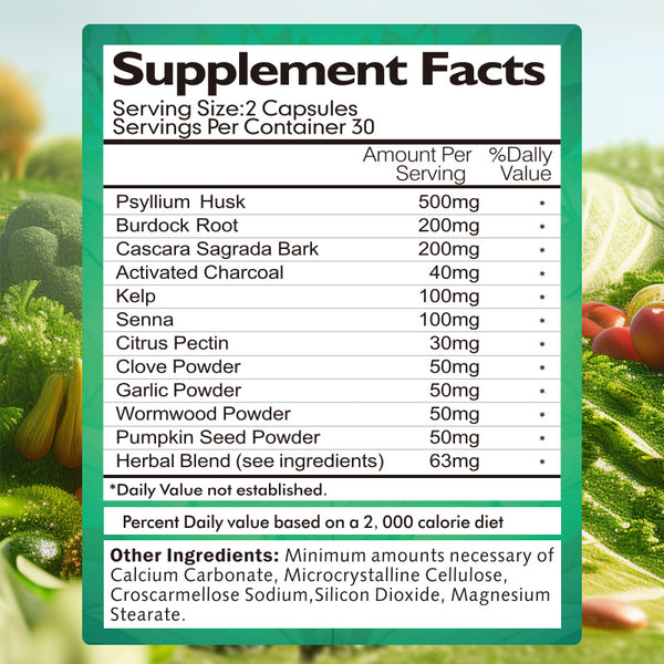 BSYS 7 Day Colon Cleanse & Detox Formula for Enhanced Wellness