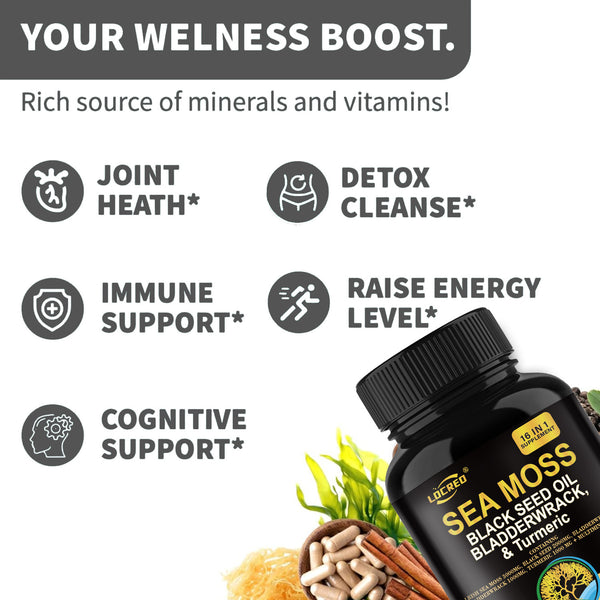 Premium 16-in-1 Black Seed Oil & Herbal Wellness Capsules