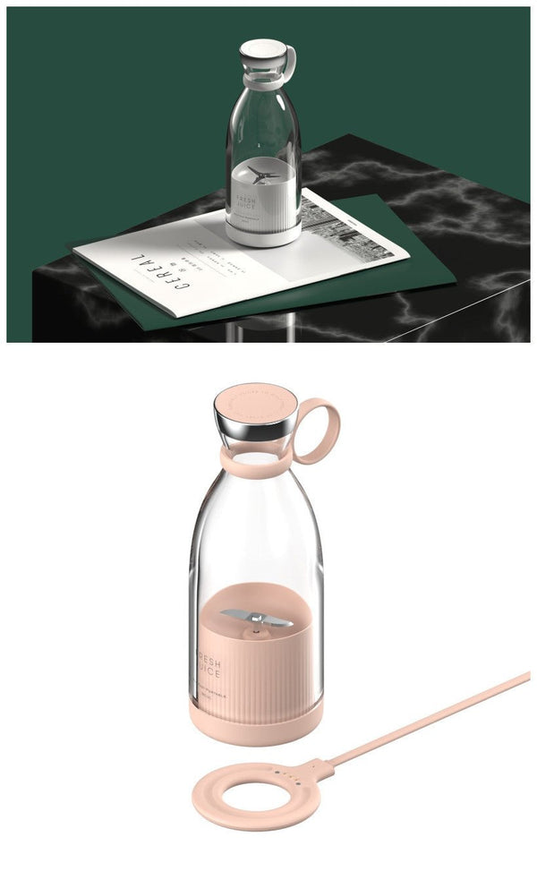 350ML Portable Electric Juicer Blender - USB Rechargeable, Easy Clean, Compact Design - BloomRadiant