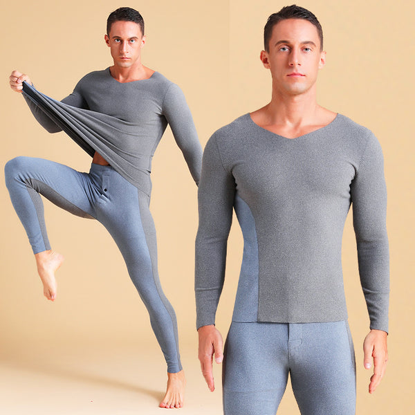 Thermal Slim Fit V-Neck Underwear Set for Ultimate Comfort and Style