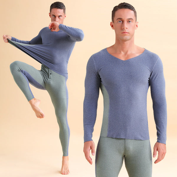 Thermal Slim Fit V-Neck Underwear Set for Ultimate Comfort and Style