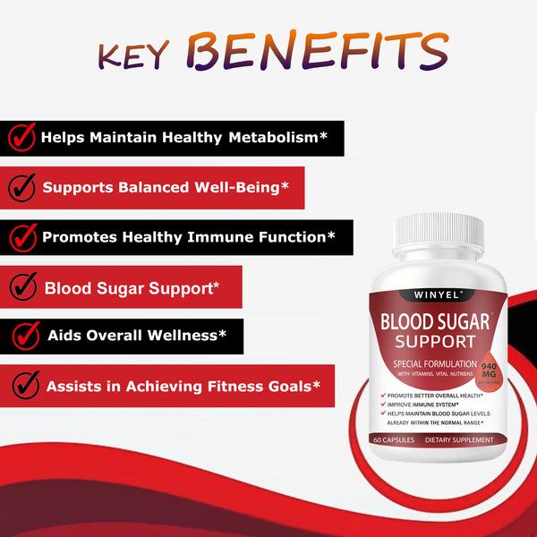 WINYEL Blood Sugar Complex - Premium Natural Supplement for Balanced Wellness