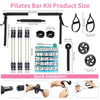 Professional Yoga & Pilates Bar Kit - 18-Piece Versatile Workout Set for Ultimate Comfort and Performance