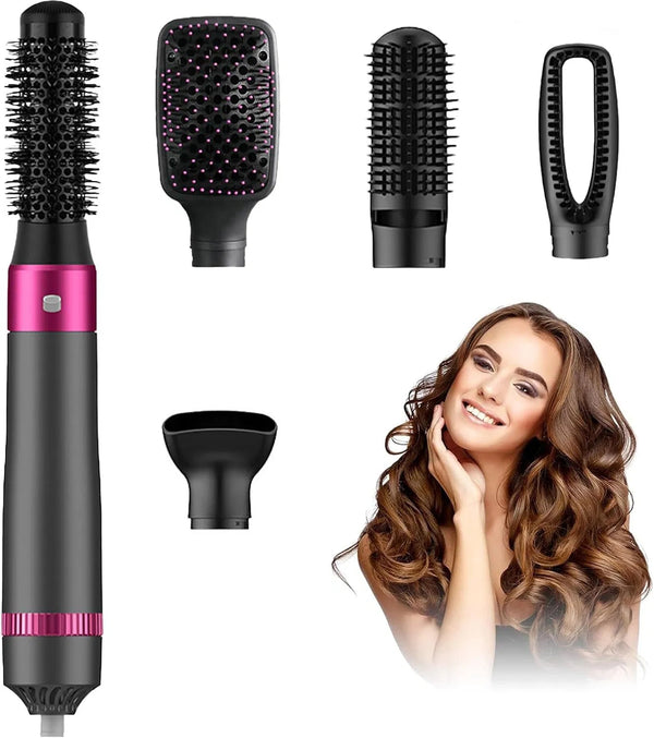 5-In-1 Negative Ion Hair Dryer Brush for Effortless Styling and Care