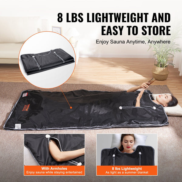 VEVOR Luxe Portable Far Infrared Sauna Blanket for Ultimate Wellness