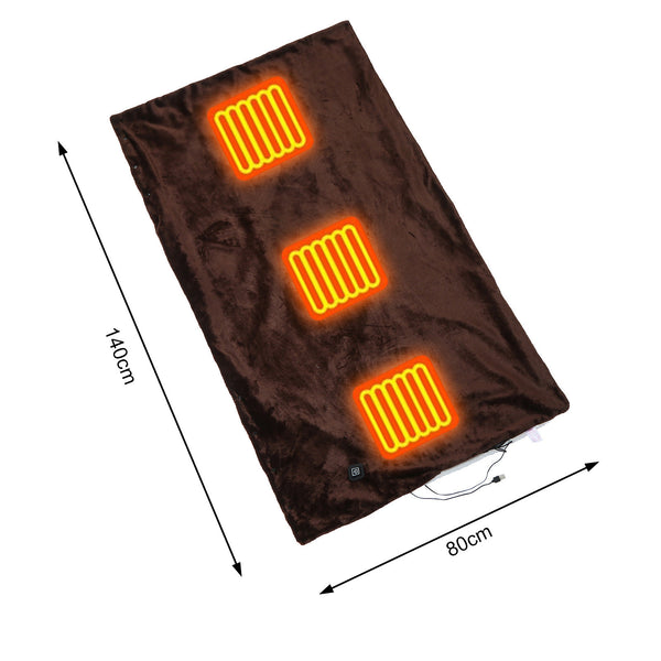 Luxurious Comfort USB Heated Timing Blanket