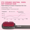 Keratin Ceramic Hair Straightening Brush with 4D Technology