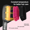 Keratin Ceramic Hair Straightening Brush with 4D Technology