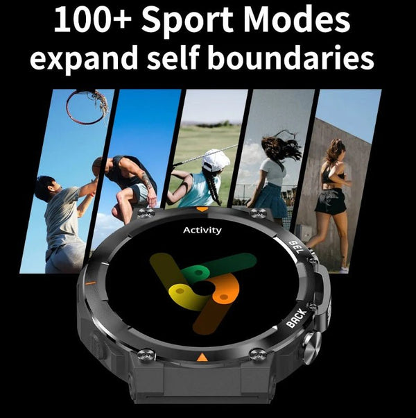 MAX18 Men Smartwatch AMOLED1.43inch Big Screen BT Calls Gesture Control AI Voice Sports Smart Watch Men - BloomRadiant
