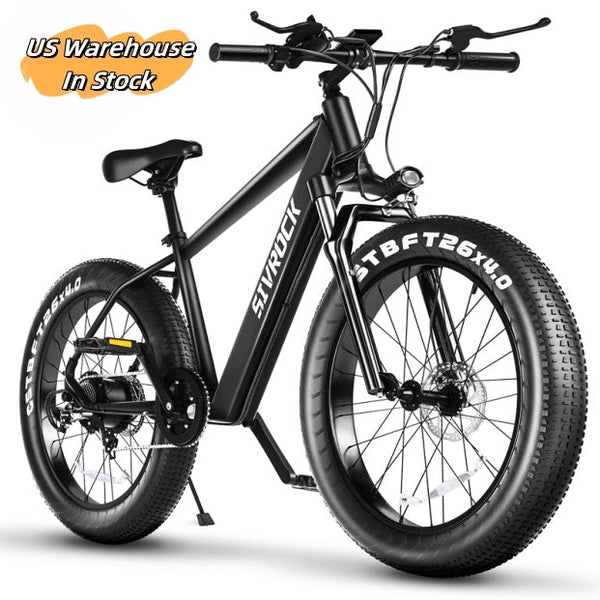 SIVROCK V1 Professional 1000W Electric Mountain Bike with 26 x 4.0 Fat Tires - BloomRadiant