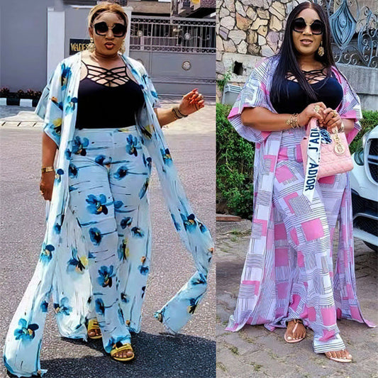 African Clothes Women For Women 3 Piece Set Tank Robes And